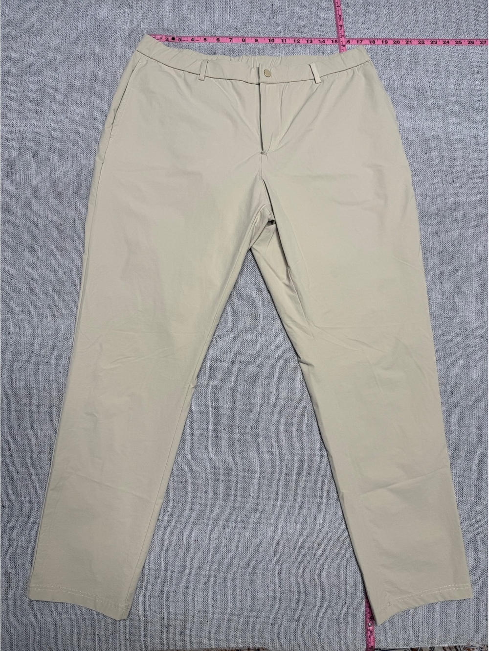 Bearbottom Tour Pants Men XL 30 Khaki Golf Travel Stretch
